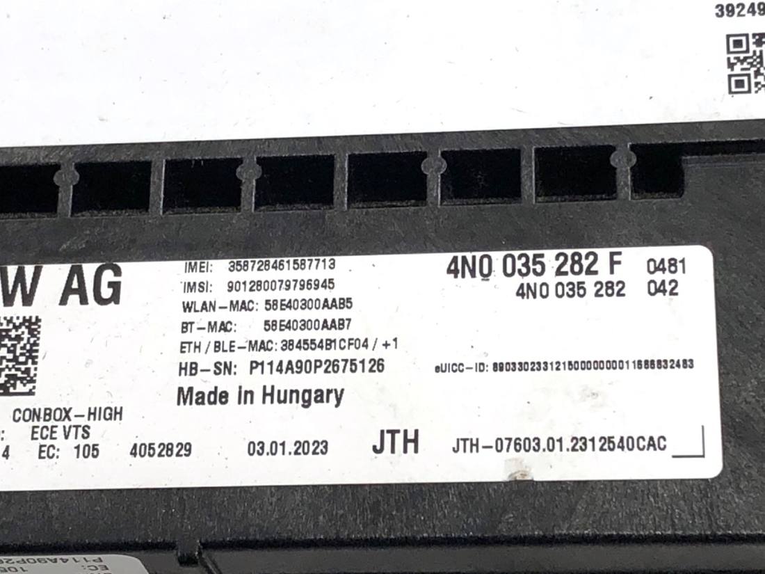 Блок управления модуль Audi A7 4G 4N0035282F — фото детали 4