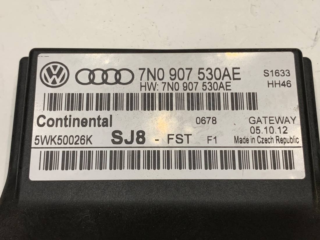 Блок керування модуль Volkswagen Passat B7 7N0907530AE — фото деталі 4