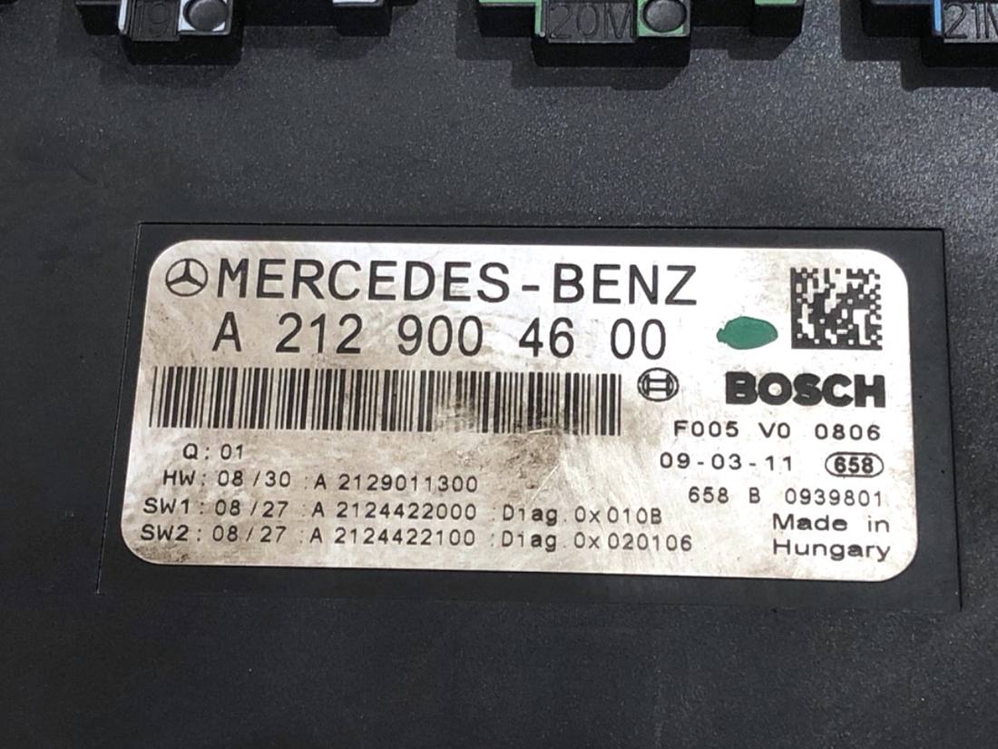Блок управления модуль Mercedes E W212 A2129004600 — фото детали 4