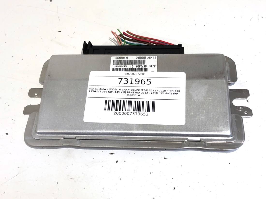 Блок керування модуль BMW 6 F06 6873399
