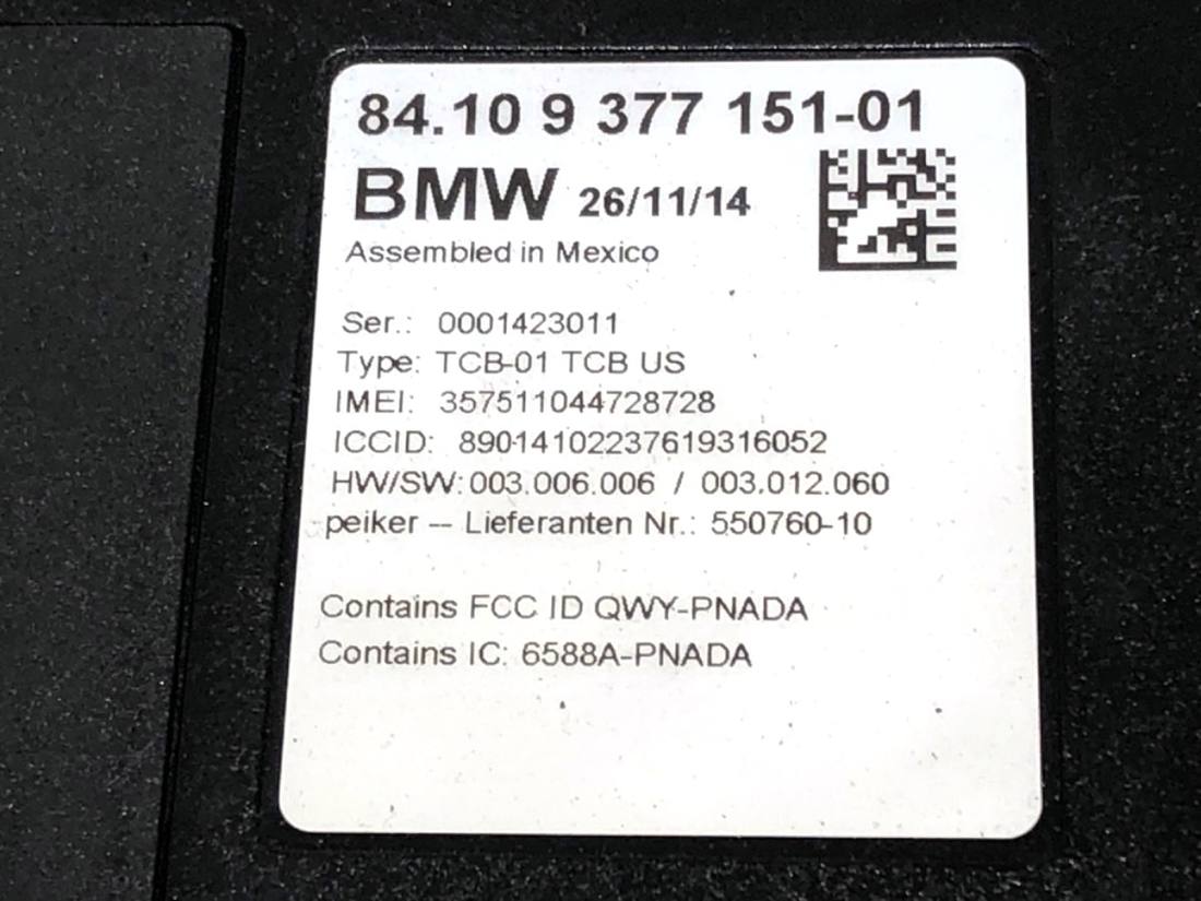 Блок керування модуль BMW 6 F06 9377151 — фото деталі 4