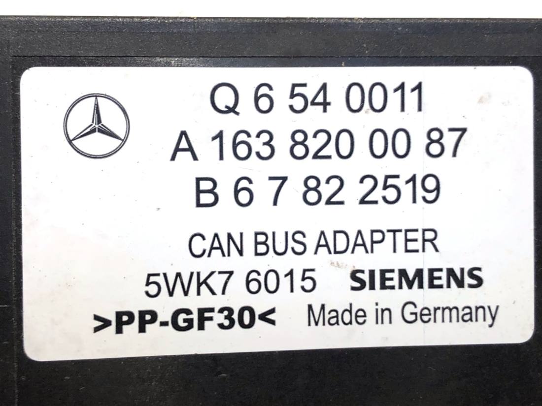Блок управления модуль Mercedes M W163 A1638200087 — фото детали 4