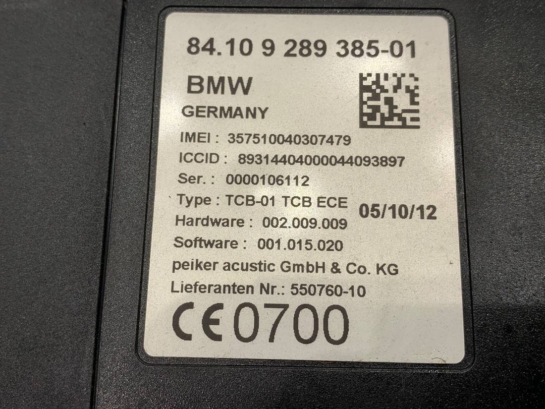 Блок керування модуль BMW 5 F10 9289385 — фото деталі 5
