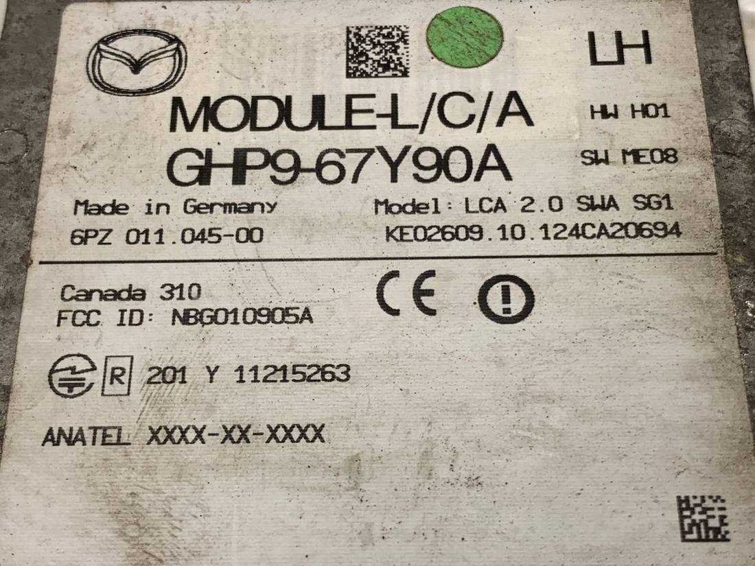 Блок управления модуль Mazda 6 GHP9-67Y90A — фото детали 5