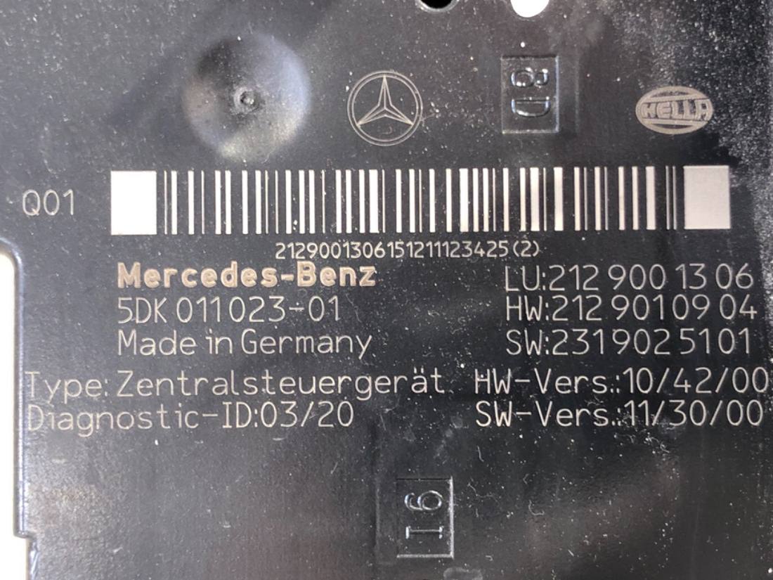 Блок керування модуль Mercedes E W212 2129001306 — фото деталі 4