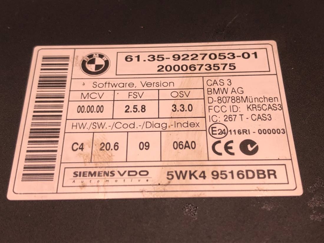 Блок керування модуль BMW 5 E60 9227053 — фото деталі 4