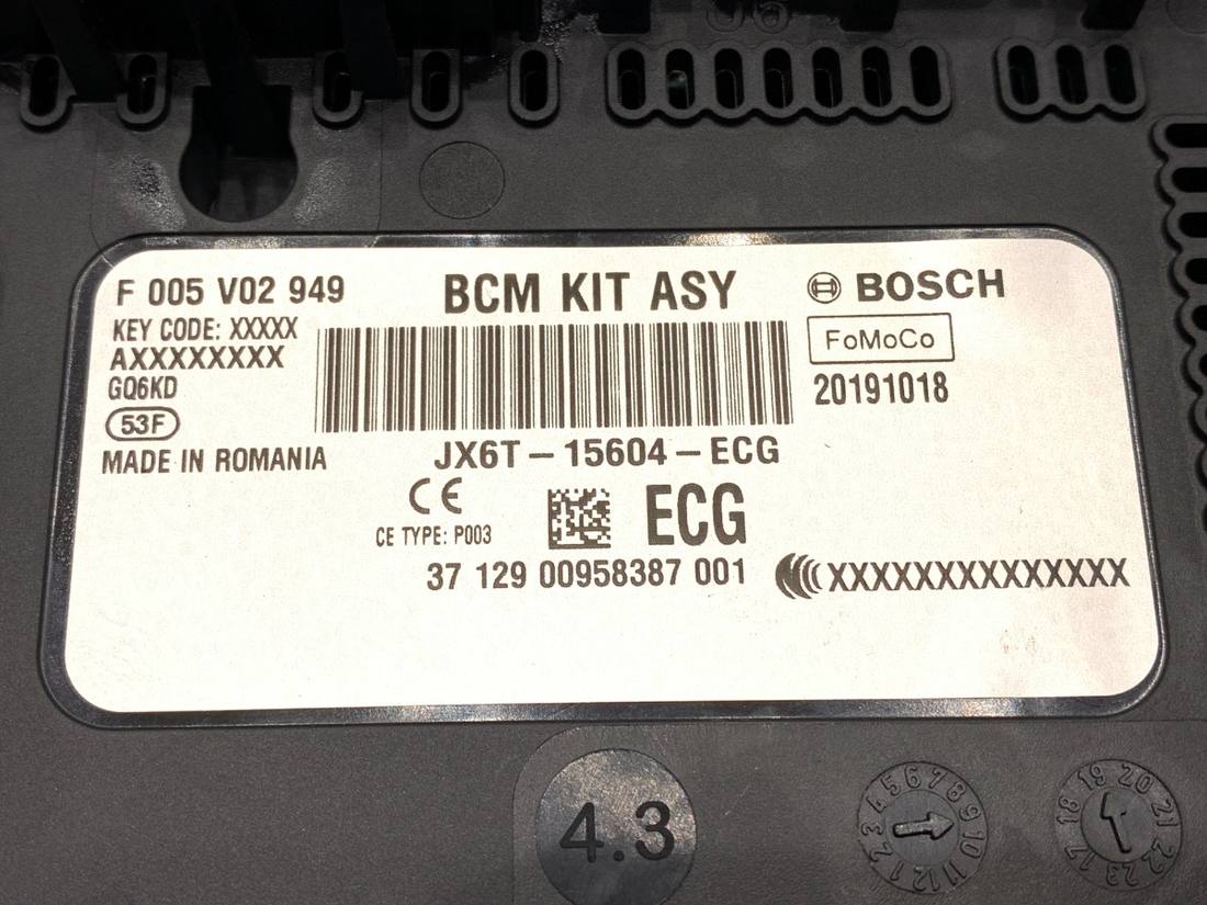 Блок керування модуль Ford Focus JX6T-15604-ECG — фото деталі 4