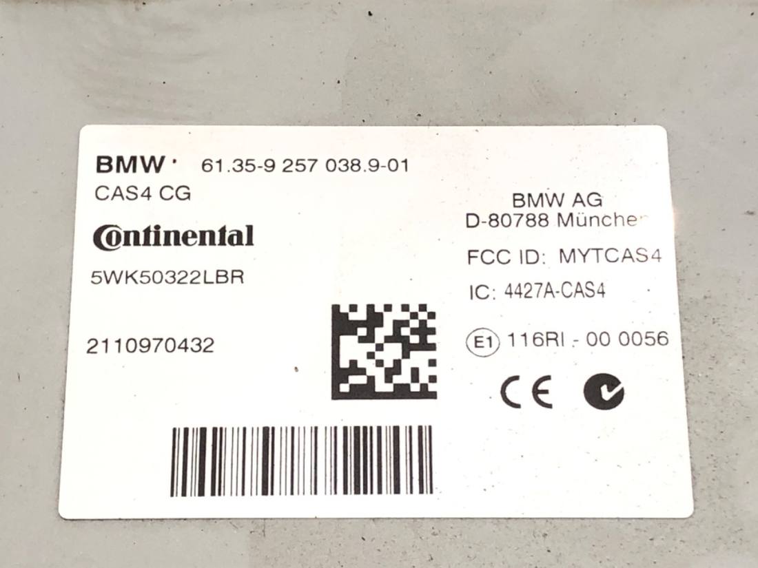 Блок керування модуль BMW 5 F10 9257038 — фото деталі 5