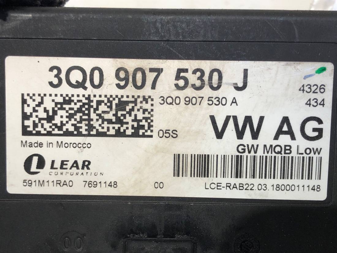 Блок керування модуль Skoda Octavia 3 3Q0907530J — фото деталі 4