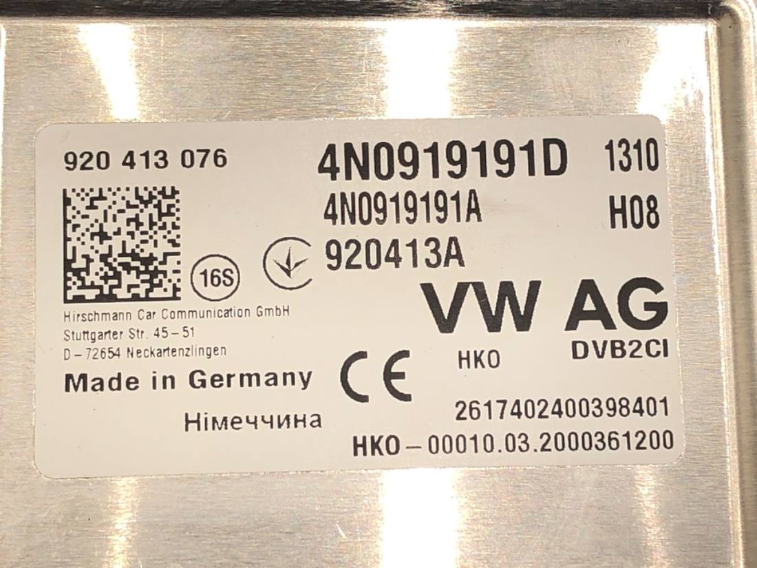 Блок керування модуль Audi A8 D5 4N0919191D — фото деталі 4