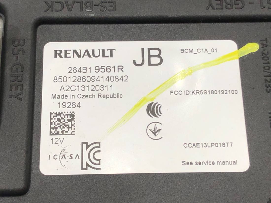 Блок управления модуль Renault Clio 284B19561R — фото детали 4