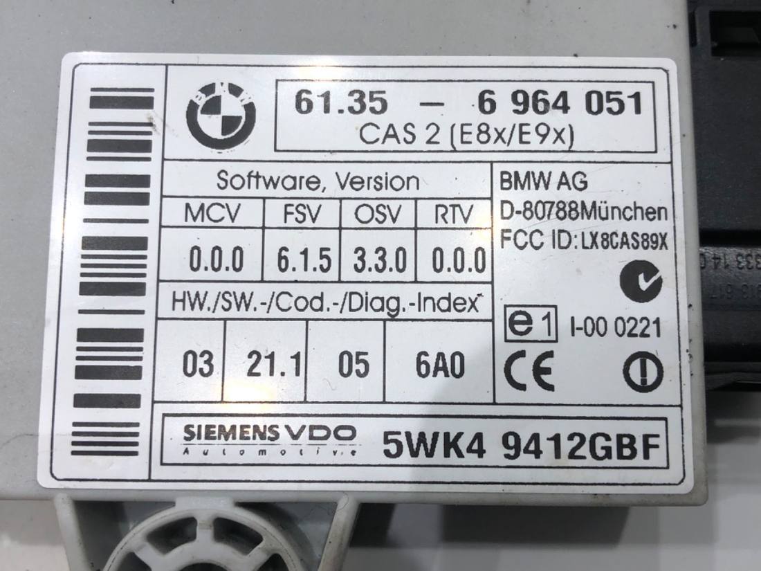Блок керування модуль BMW 1 E87 6964051 — фото деталі 4
