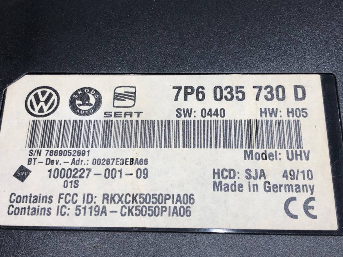 Блок керування модуль Volkswagen Tiguan 7P6035730D — фото деталі 4