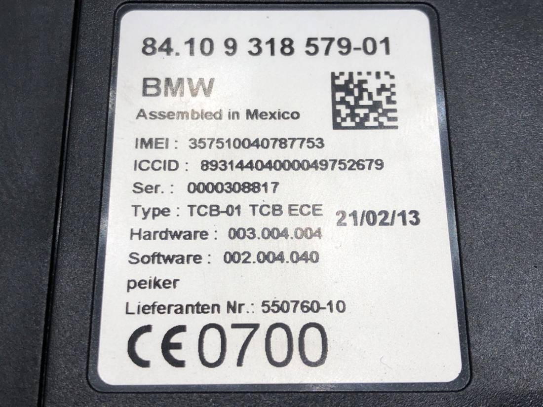 Блок керування модуль BMW 3 F34 9318579 — фото деталі 4