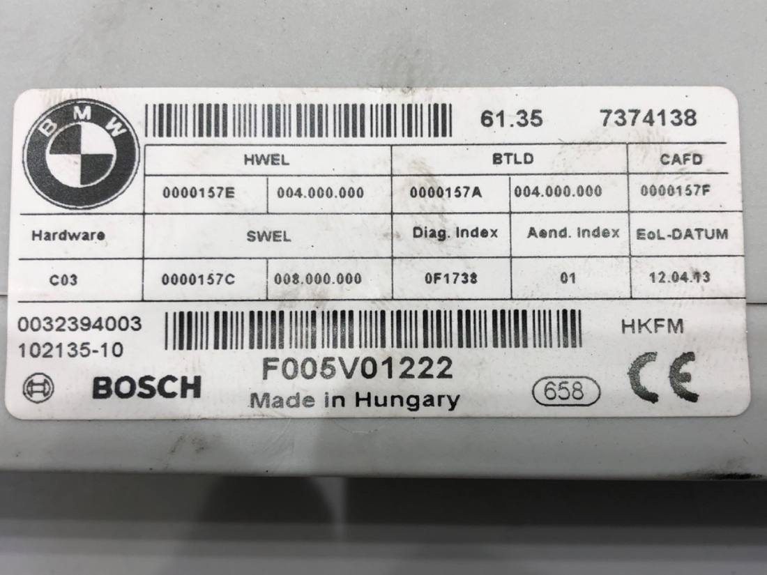 Блок керування модуль BMW 3 F34 7374138 — фото деталі 4