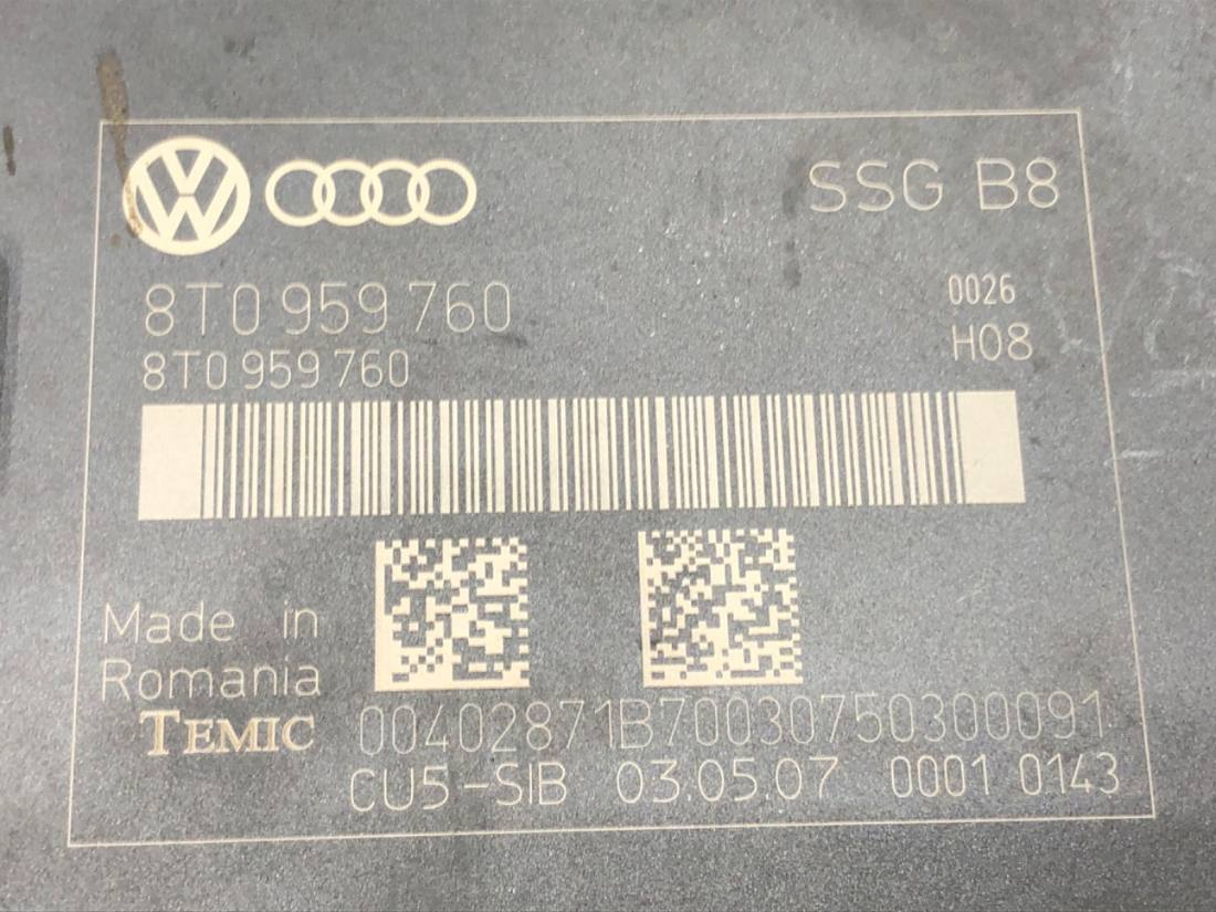 Блок керування модуль Audi A5 8T 8T0959760 — фото деталі 5