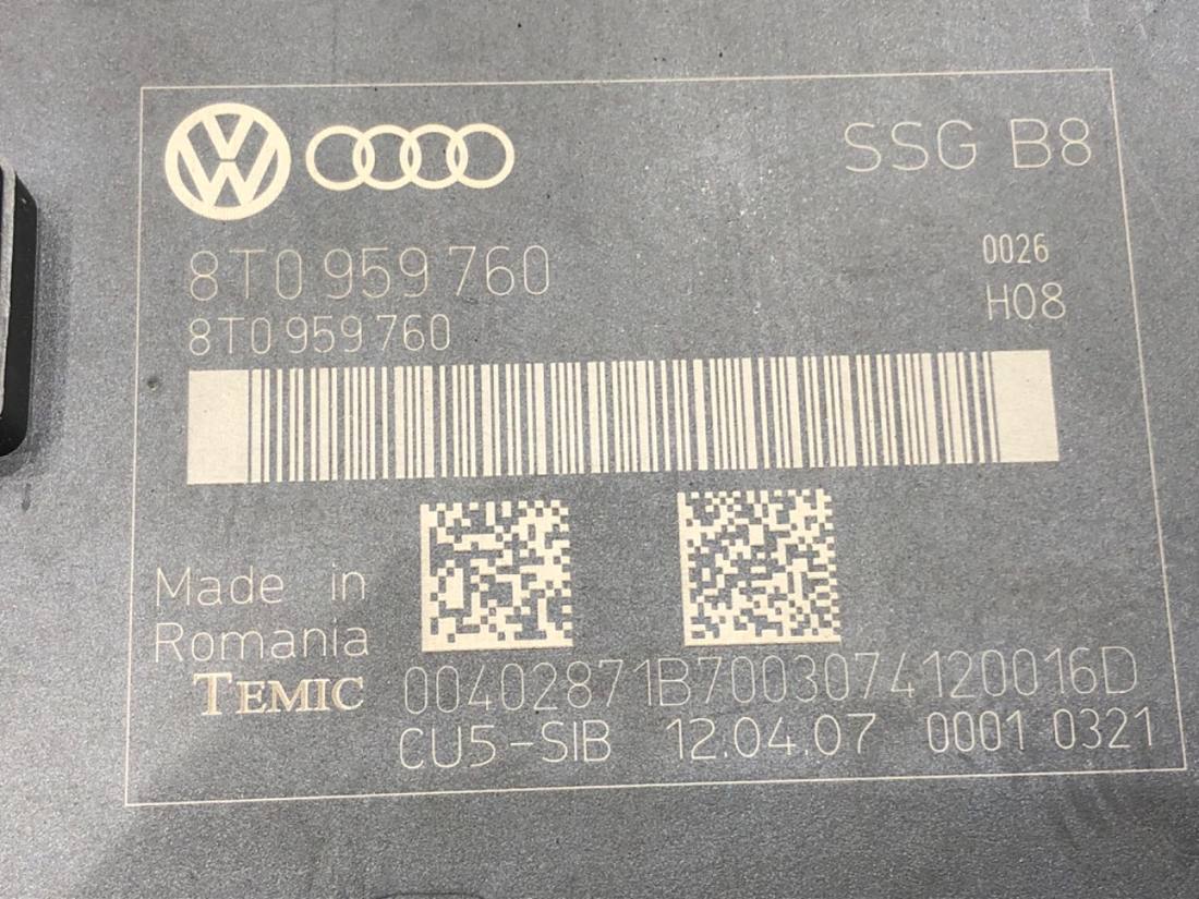 Блок керування модуль Audi A5 8T 8T0959760 — фото деталі 5