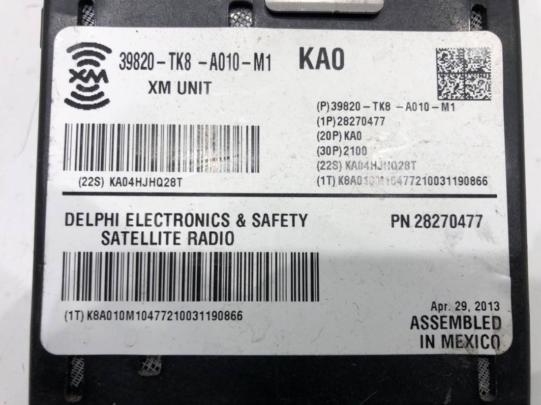 Блок управления модуль Honda Odyssey 39820-TK8-A010-M1 — фото детали 5