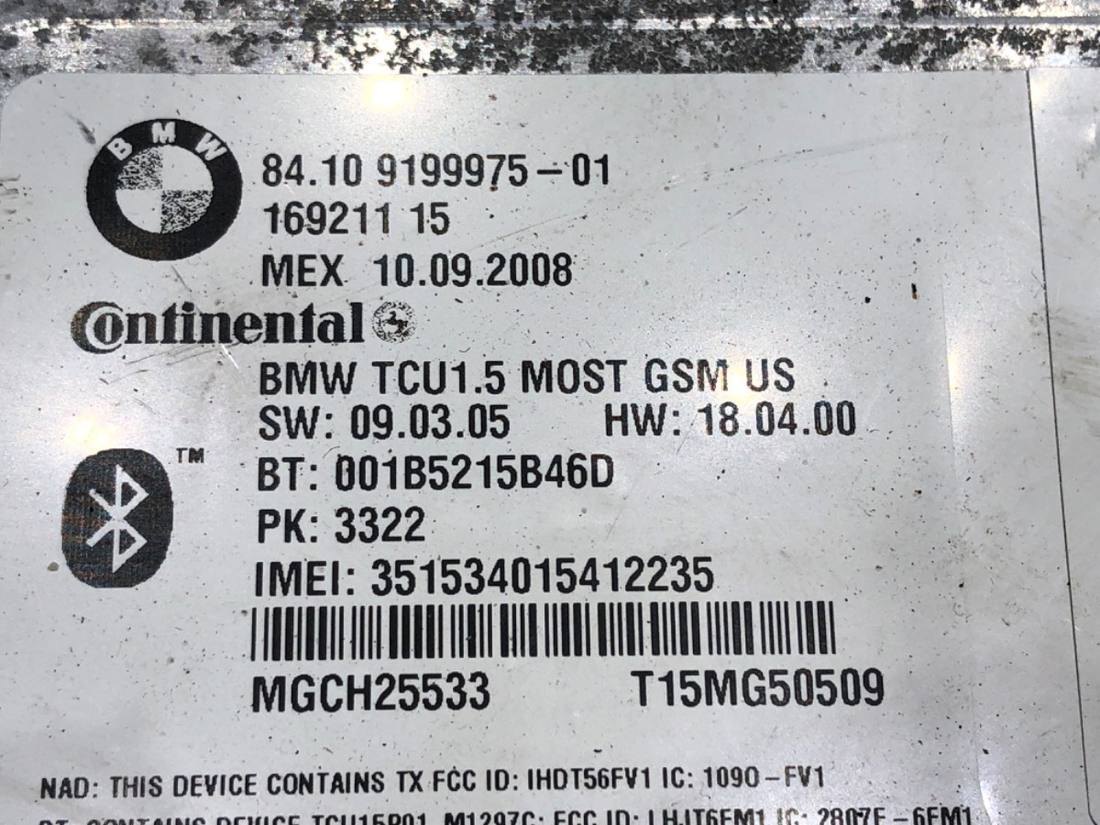 Блок керування модуль BMW 3 E90 9199975 — фото деталі 4