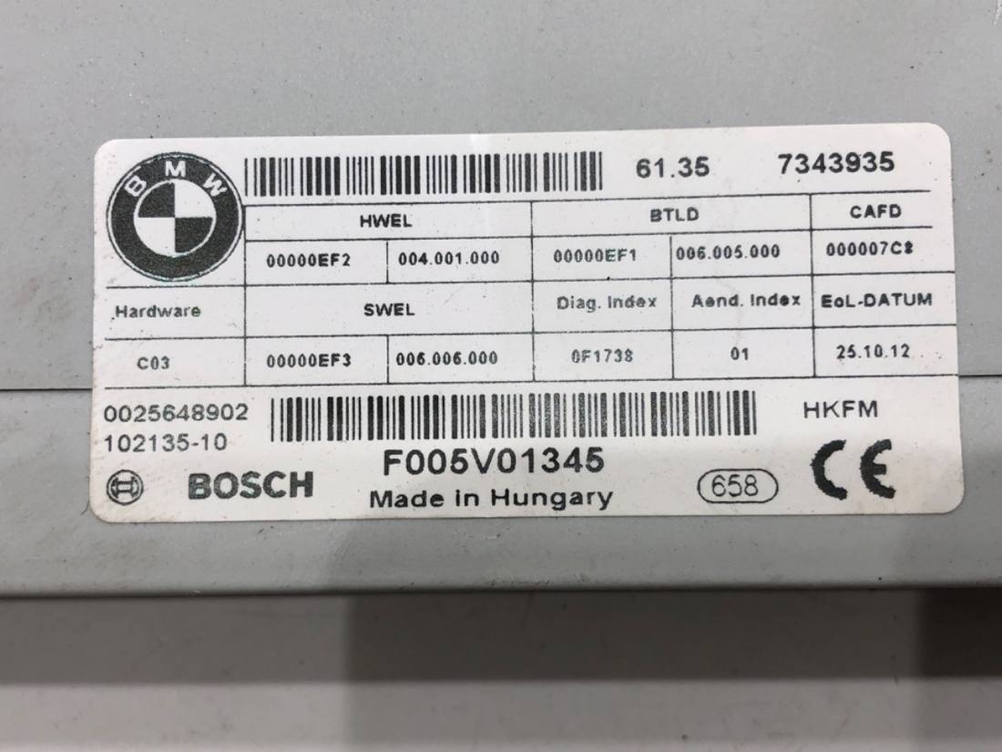Блок керування модуль BMW 3 F30 7343935 — фото деталі 4