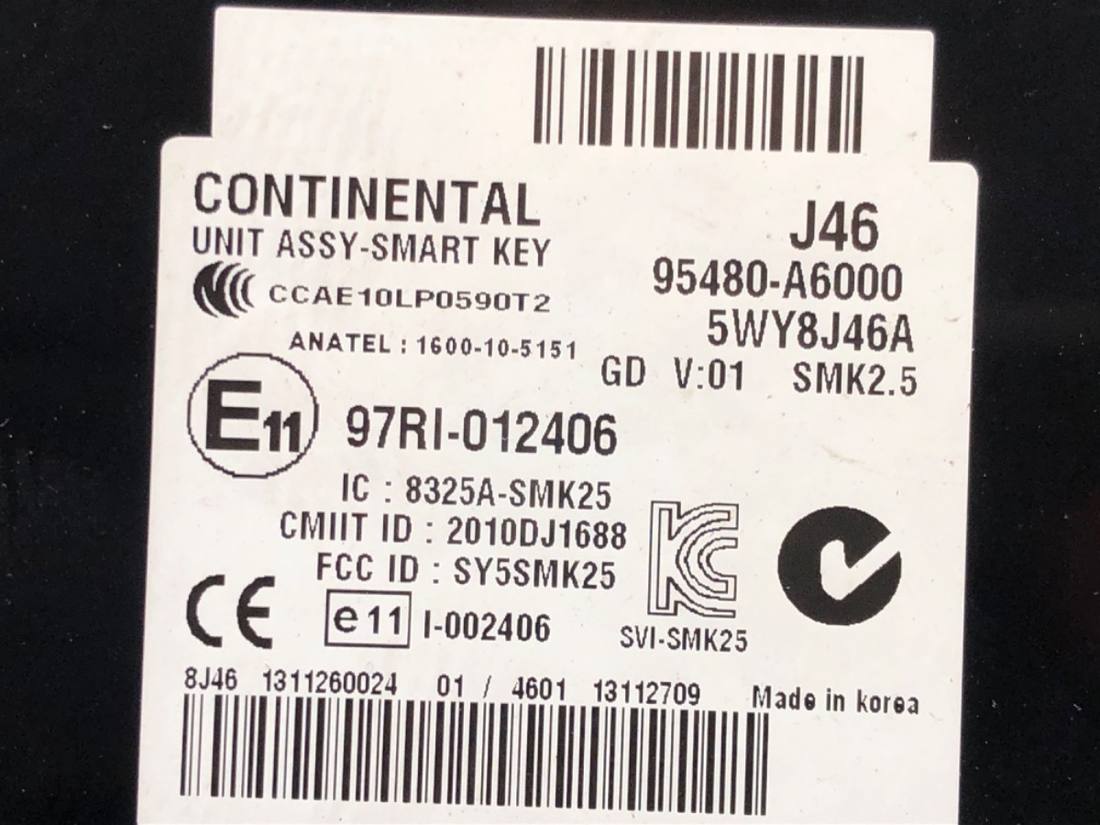 Блок керування модуль Hyundai I30 95480-A6000 — фото деталі 4