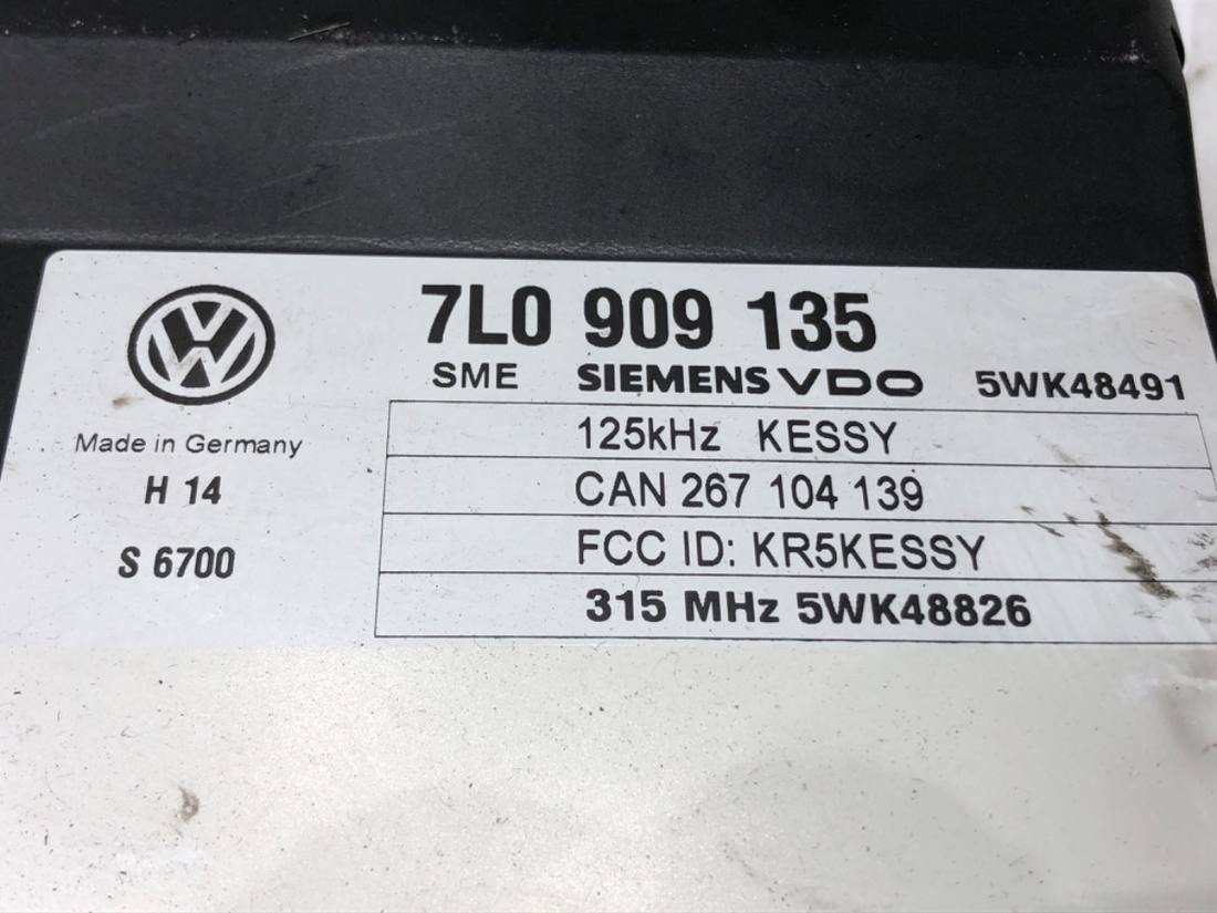Блок керування модуль Volkswagen Touareg 7L0909135 — фото деталі 4