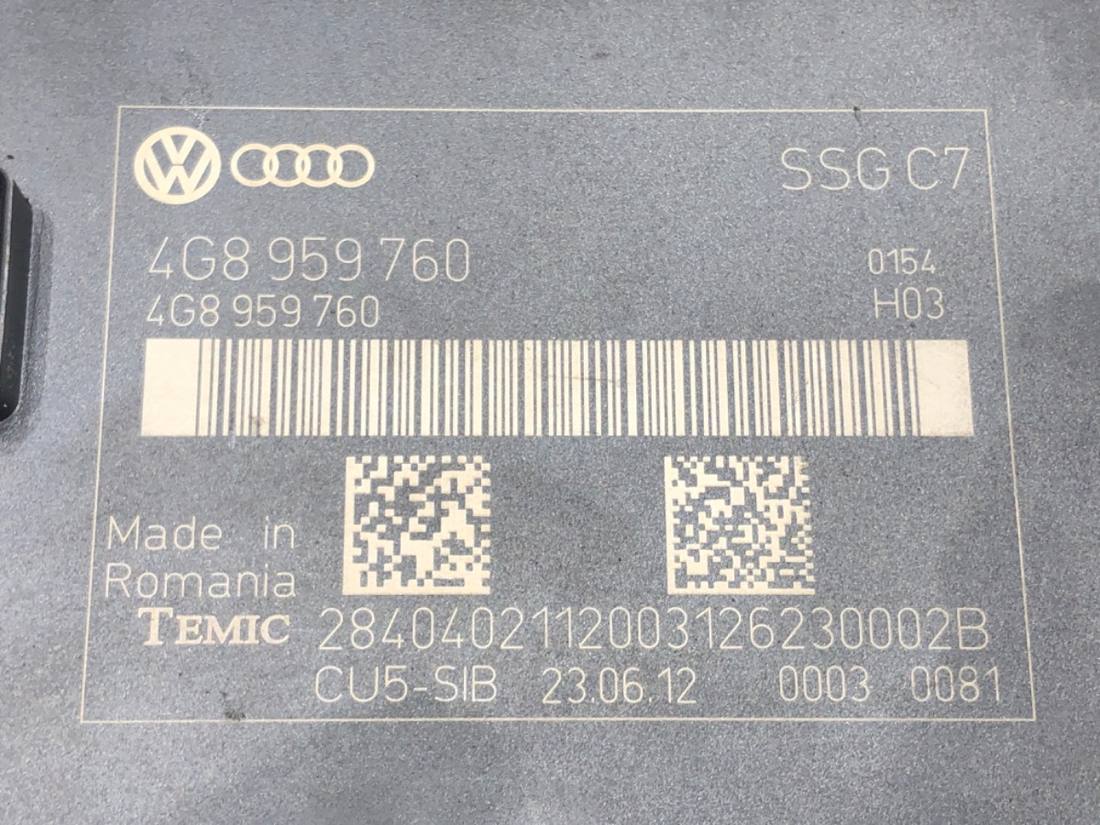Блок керування модуль Audi A6 C7 4G8959760 — фото деталі 4
