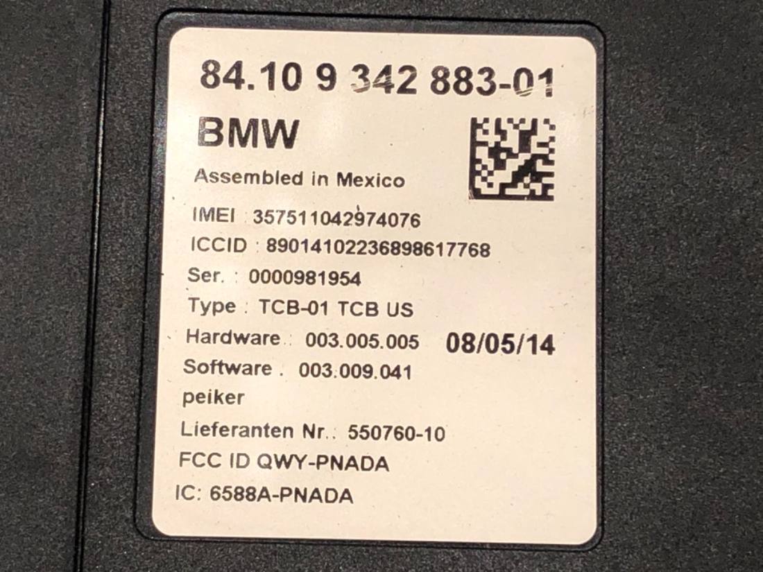 Блок керування модуль BMW 5 F10 9342883 — фото деталі 5