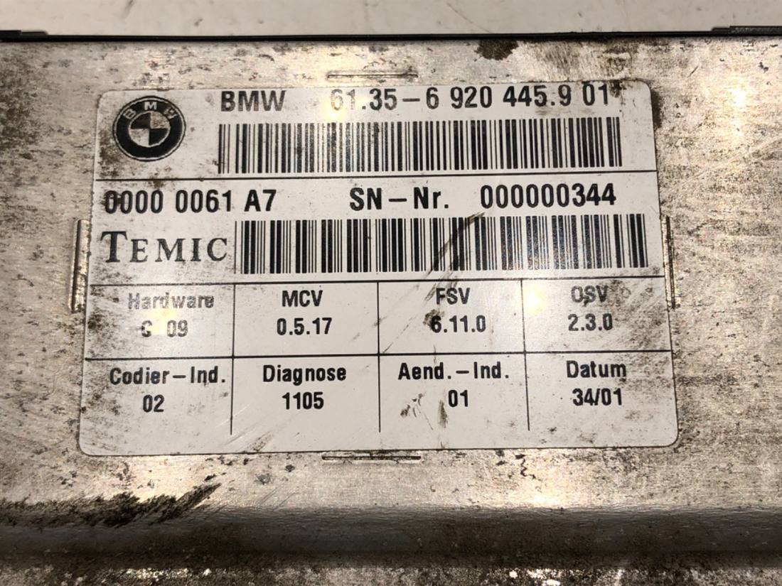 Блок керування модуль BMW 7 E65 6920445 — фото деталі 4