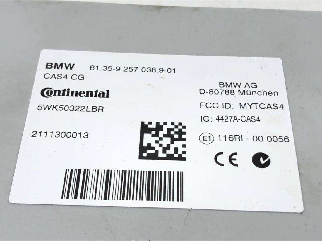 Блок керування модуль BMW 5 F10 9257038 — фото деталі 4