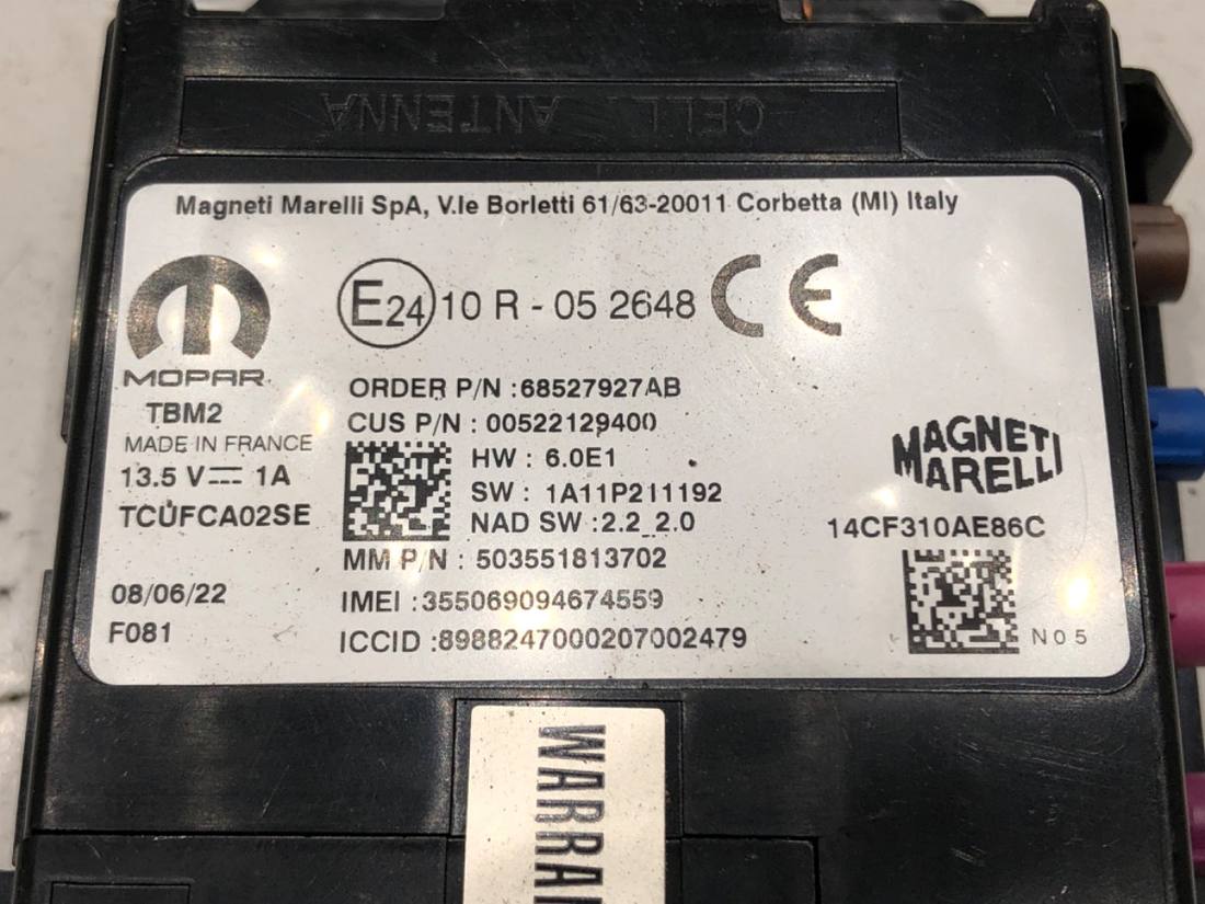 Блок керування модуль Jeep Compass 68527927AB — фото деталі 4