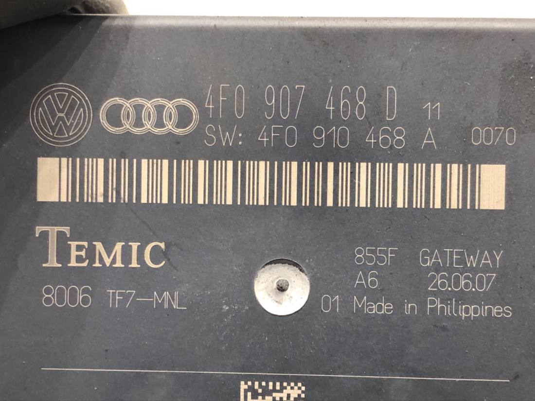 Блок керування модуль Audi A6 C6 4F0907468D — фото деталі 4