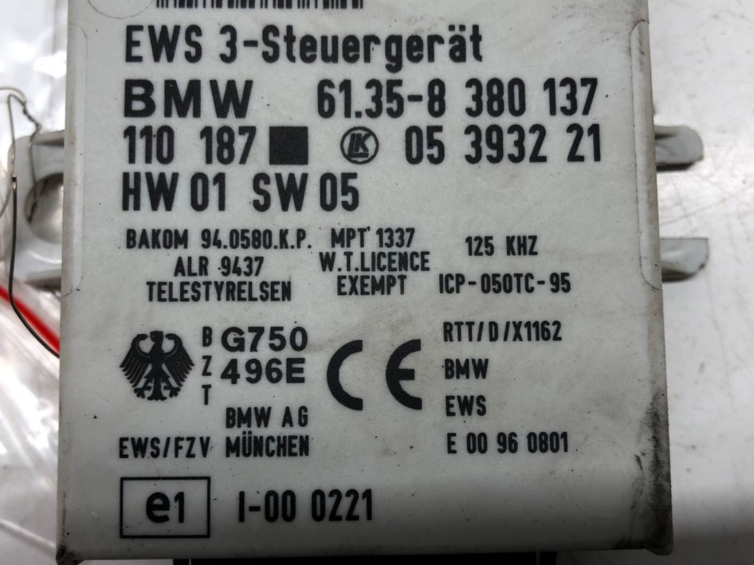 Блок керування модуль BMW 5 E39 8380137 — фото деталі 4