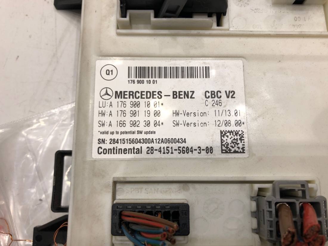 Блок управления модуль Mercedes B W246 A1769001001 — фото детали 5