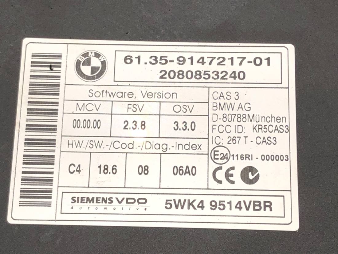 Блок керування модуль BMW 5 E60 9147217 — фото деталі 4