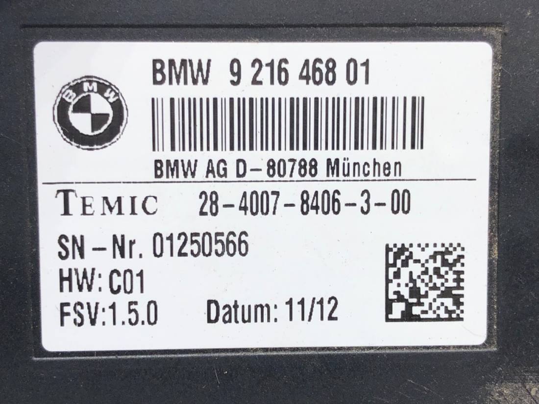 Блок керування модуль BMW 5 F10 9216468 — фото деталі 4