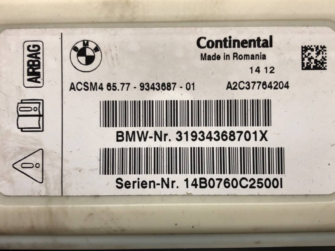 Блок керування модуль BMW 5 F10 9343687 — фото деталі 4