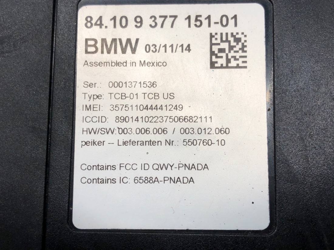 Блок керування модуль BMW 4 9377151 — фото деталі 4