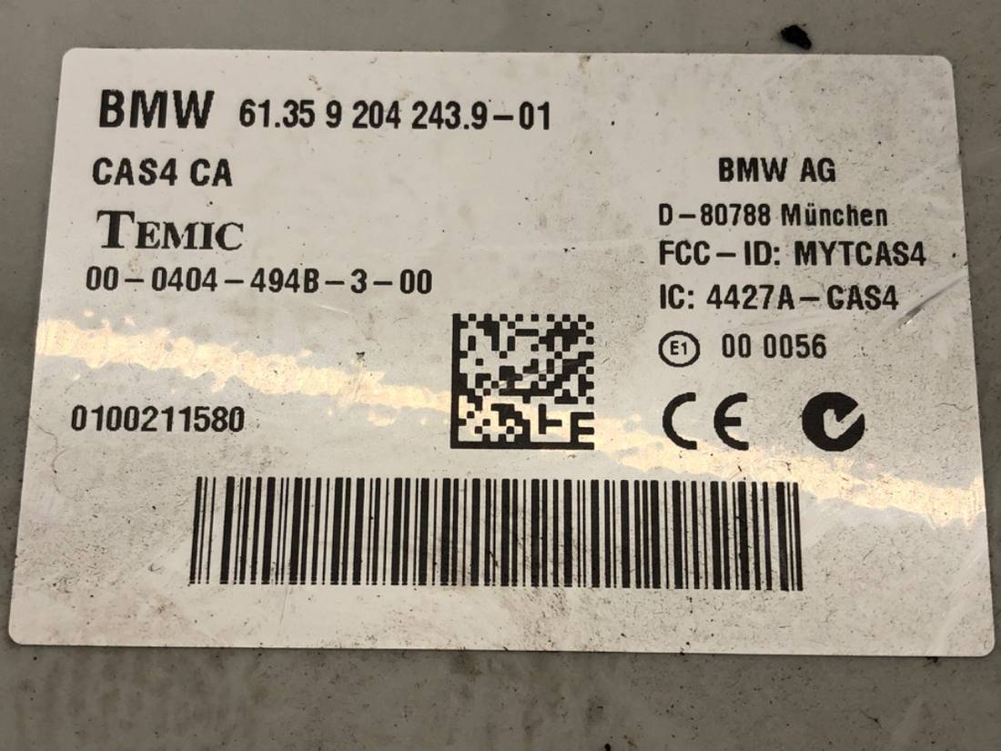 Блок керування модуль BMW 7 F01 9204243 — фото деталі 4