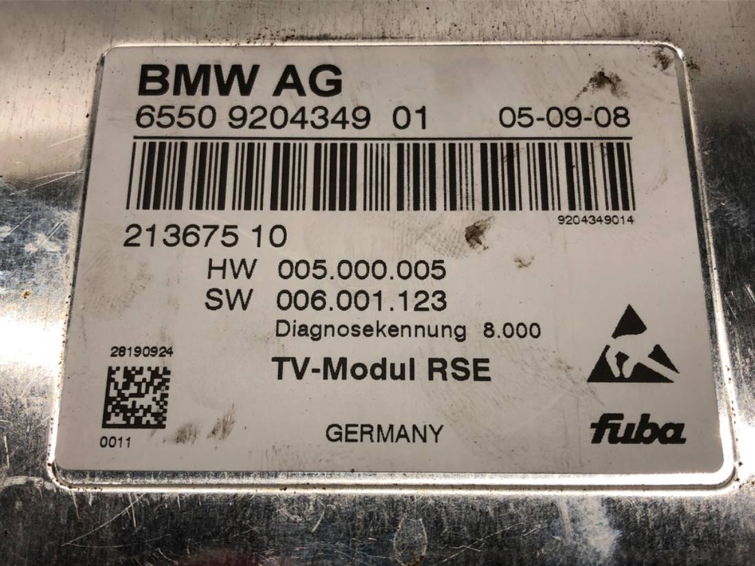 Блок керування модуль BMW 7 F01 9204349 — фото деталі 3