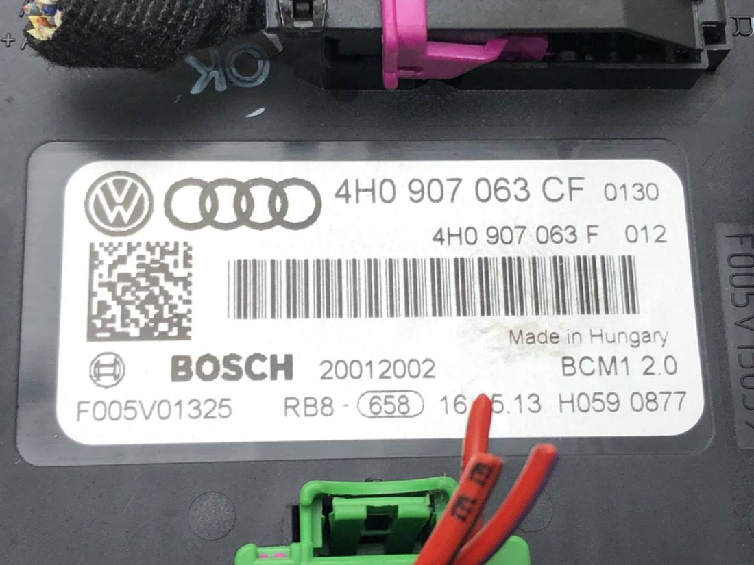 Блок керування модуль Audi A6 C7 4H0907063CF — фото деталі 4