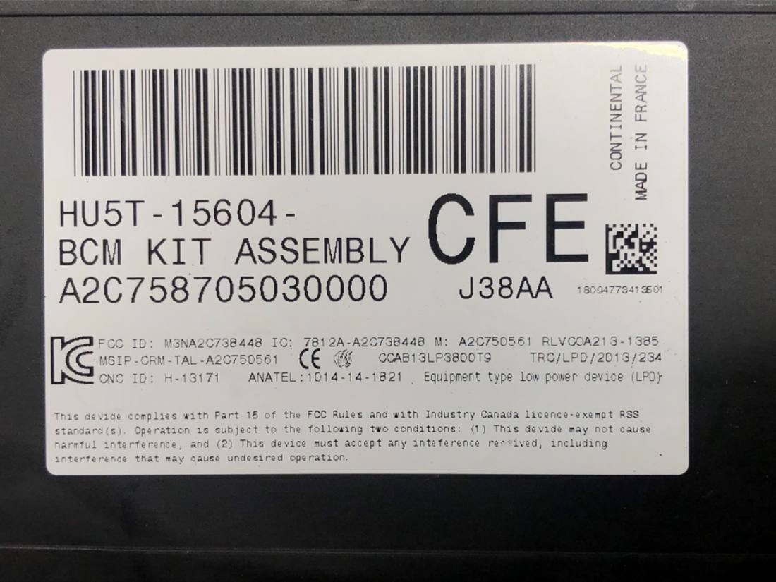 Блок керування модуль Ford Mondeo HU5T-15604-CFE — фото деталі 4