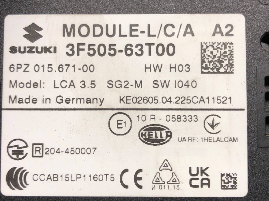 Блок керування модуль Suzuki Sx4 3F505-63T00 — фото деталі 4