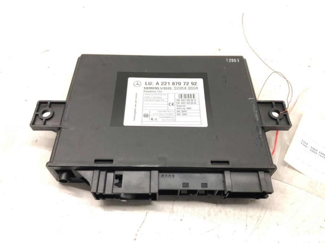 Блок керування модуль Mercedes S W221 A2218707292