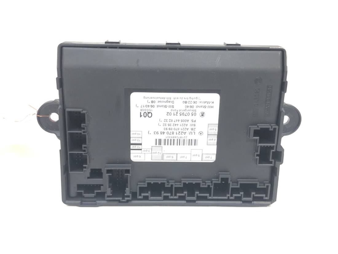Блок керування модуль Mercedes S W221 A2218704893 — фото деталі 2