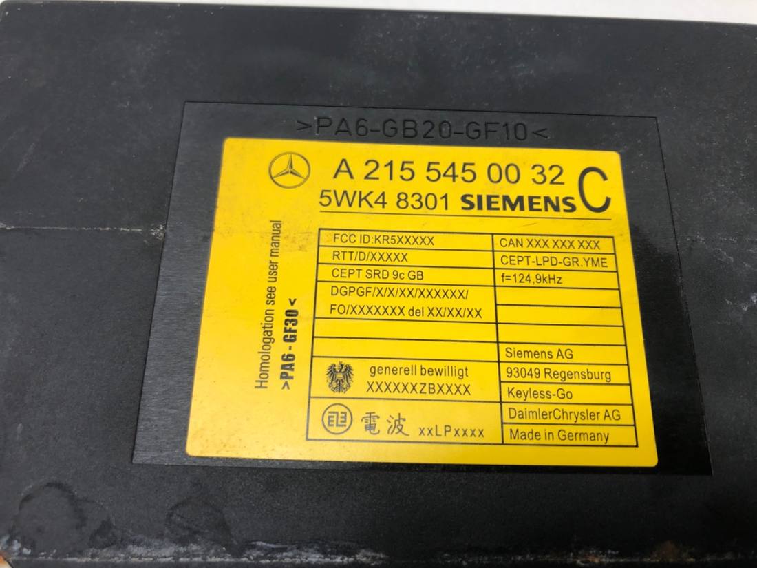 Блок управления модуль Mercedes S W221 A2155450032 — фото детали 4
