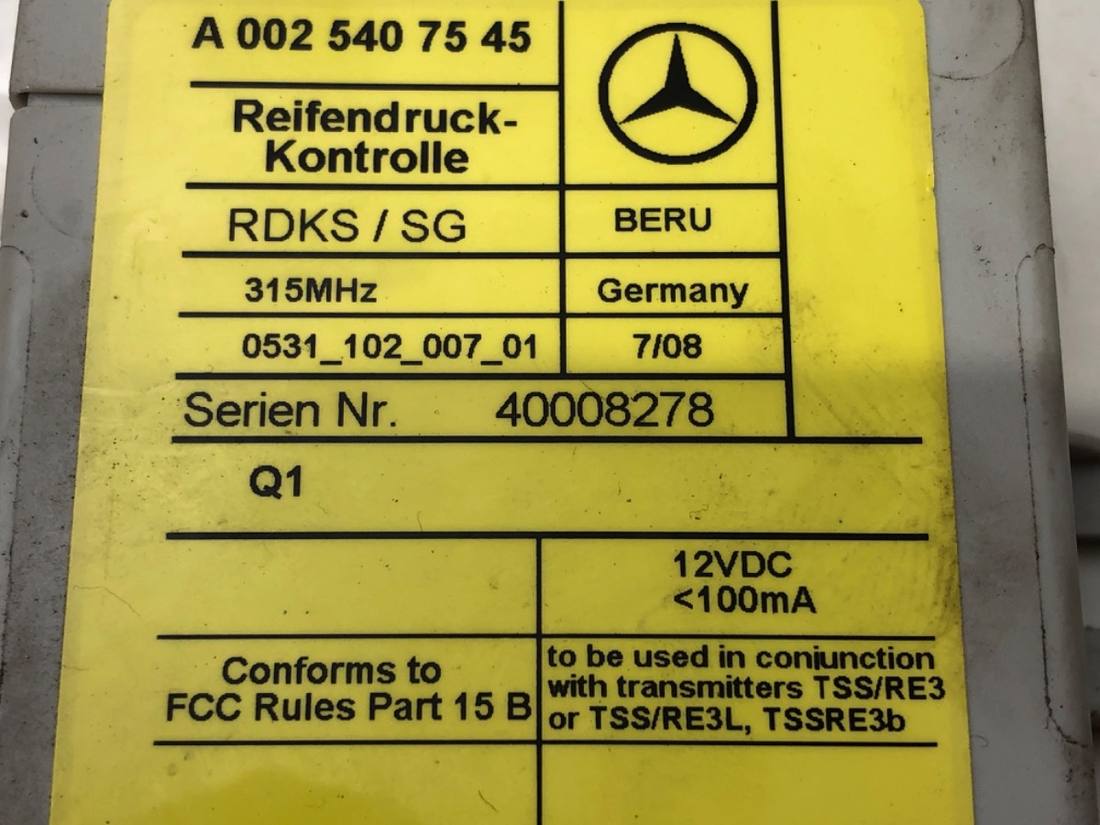 Блок керування модуль Mercedes S W221 A0025407545 — фото деталі 4