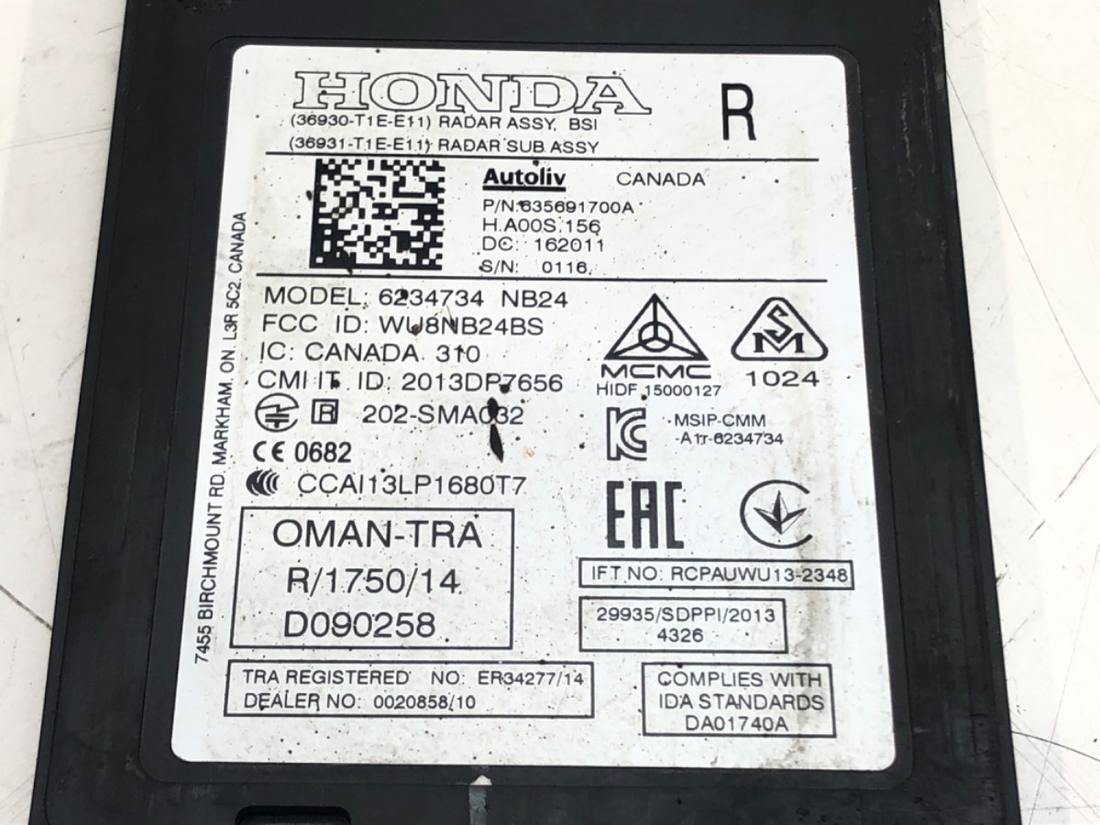 Блок керування модуль Honda CR-V 6234734NB24 36930-T1E-E11 — фото деталі 4