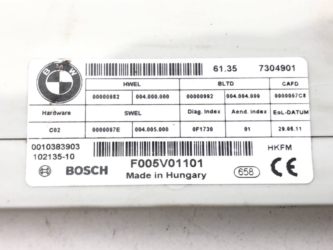 Блок керування модуль BMW 5 F10 7304901 — фото деталі 4
