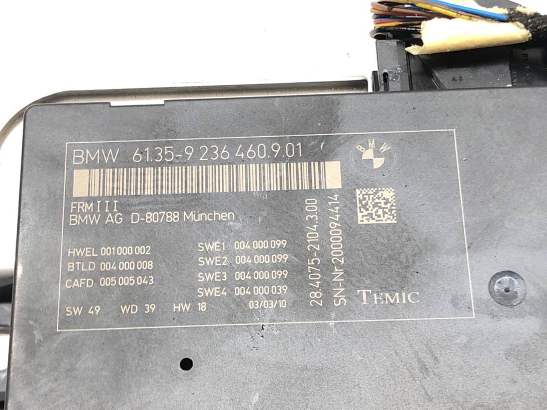 Блок керування модуль BMW 5 F10 9236460 — фото деталі 4
